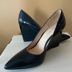 Nine West Navy Wedge Heel